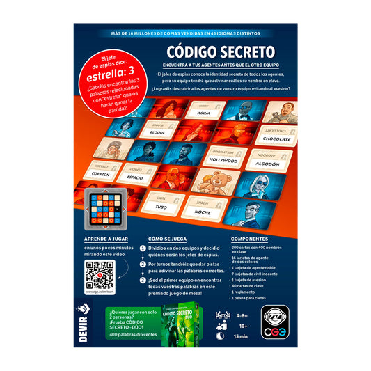 Código Secreto - Juego de Mesa